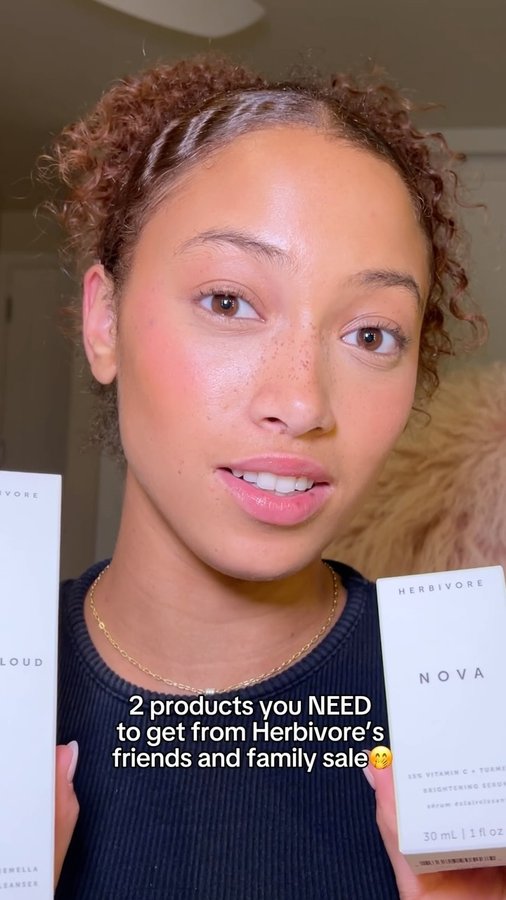 Instagram post by @jaylasteinn for Herbivore. Caption reads: [ad] 2 products that you NEED from....