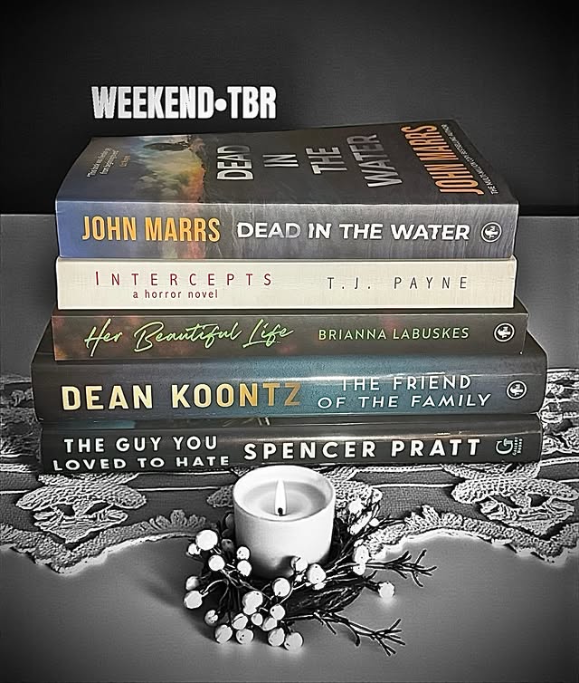 Instagram post by @bookgirlbrown_reviews for HarperCollins. Caption reads: WEEKEND✶TBR
#ad much love for my finished copies....