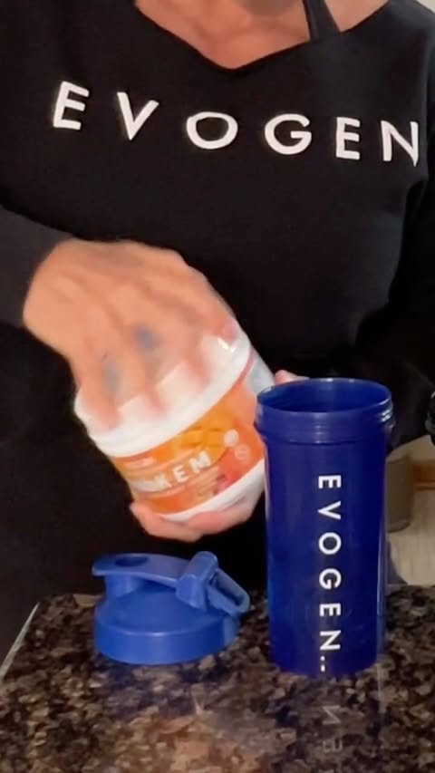 Instagram post by @tivancik_ifbbpro for Evogen Nutrition. Caption reads: My go-to gym routine with @evogennutrition 💪✨

I....