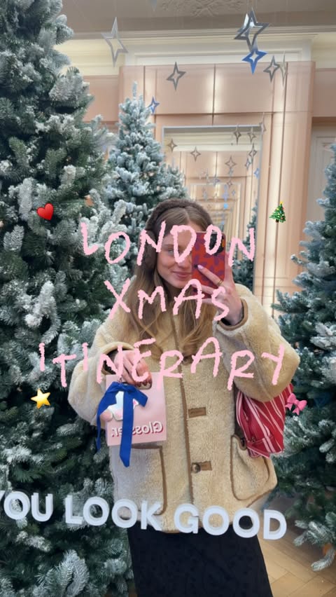 Instagram post by @jas.olivia for Skyscanner. Caption reads: london at christmas time is the BEST!....