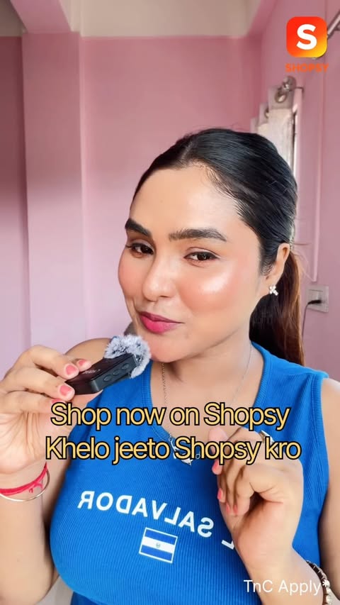 Instagram post by @sanamyasmin_02 for Shopsy Selects. Caption reads: Itne ads ke baad finally maine bhi try kar liya....