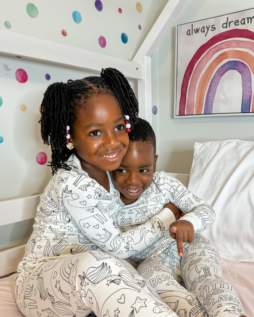 Instagram post by @tolulopesolutions for Caden Lane. Caption reads: 9 slides of cuteness in the “color me pyjamas”....