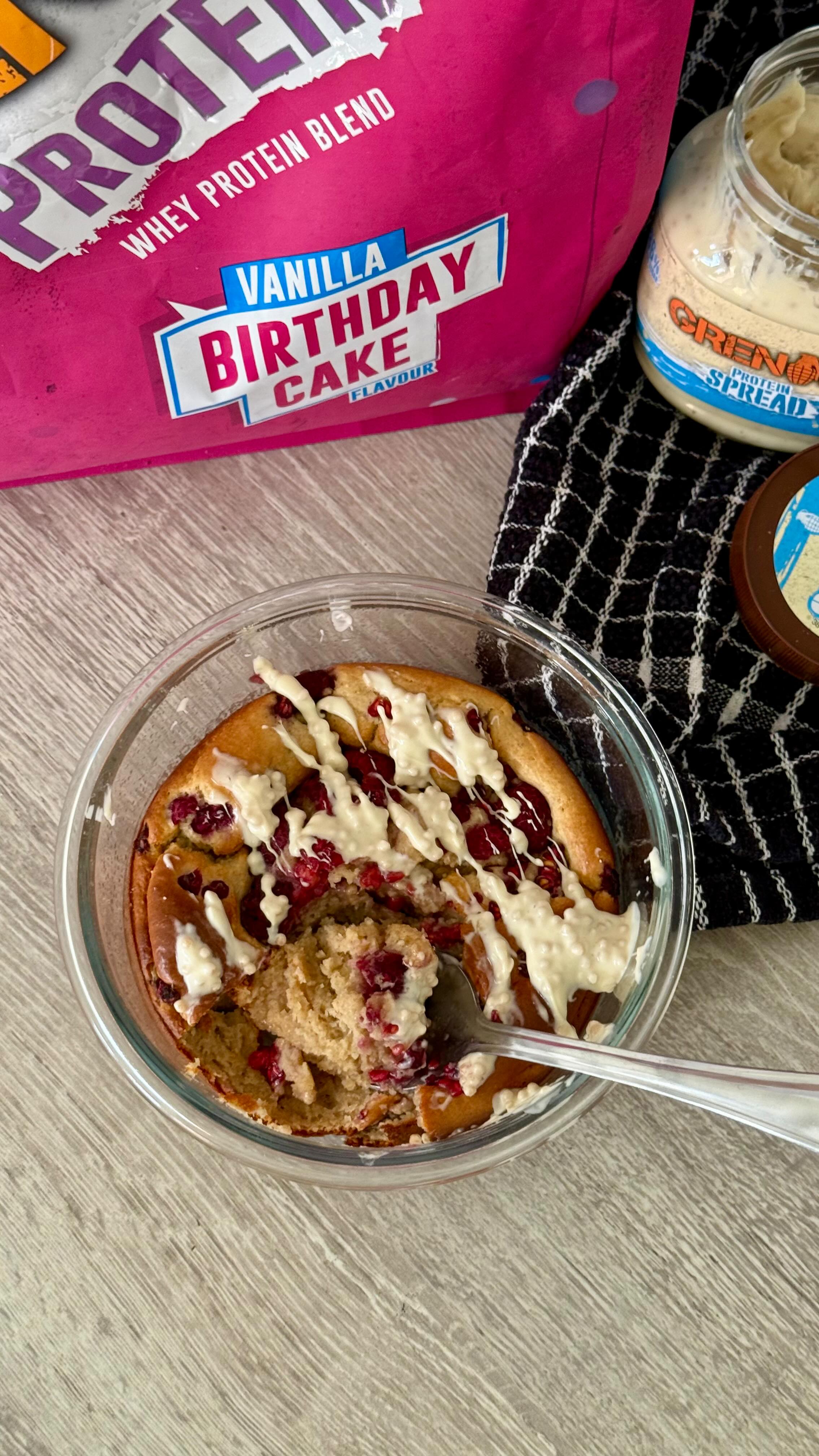 Instagram post by @kirstyfletcher for Grenade. Caption reads: let’s recreate my viral raspberry & white....