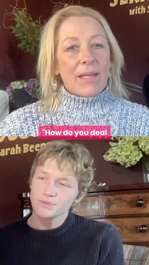 Instagram post by @sarah.beeny for Netmums. Caption reads: Calling all mums of boys… can you relate?! 🤣 🐕....