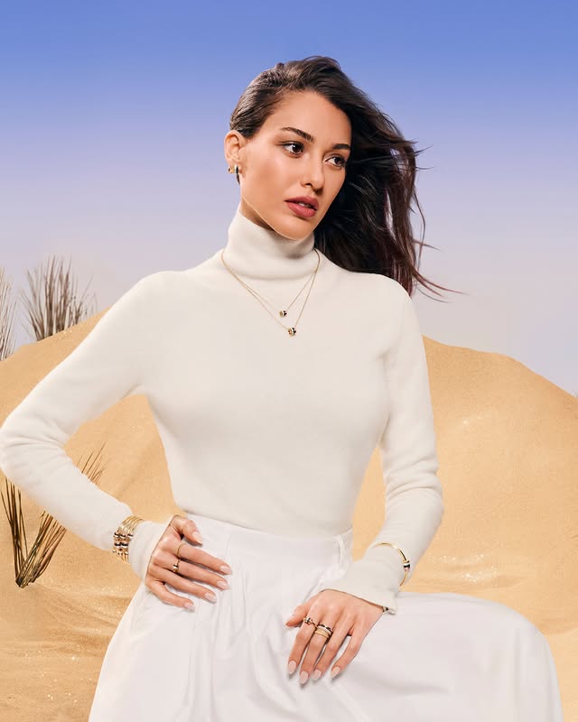 Instagram post by @dilandeniz for Boucheron. Caption reads: [...] Quatre mix for the holiday....