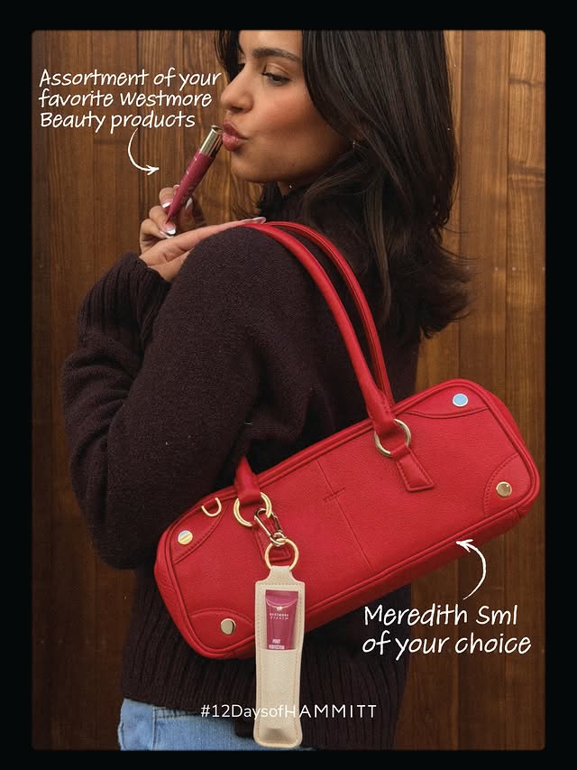 Instagram post by @mwestmore for Westmore Beauty. Caption reads: WINNER: @rainesmom 🎁 12 DAYS OF HAMMITT: DAY 9 🎁....