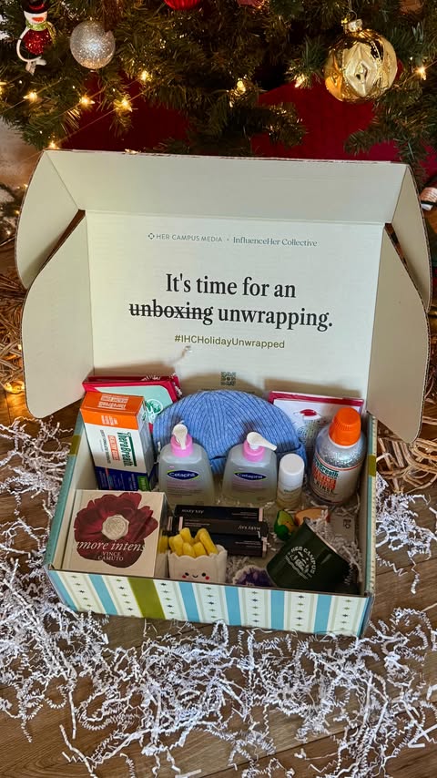 Instagram post by @uniqueoutlier for InfluenceHer Collective. Caption reads: Merry early Christmas to....