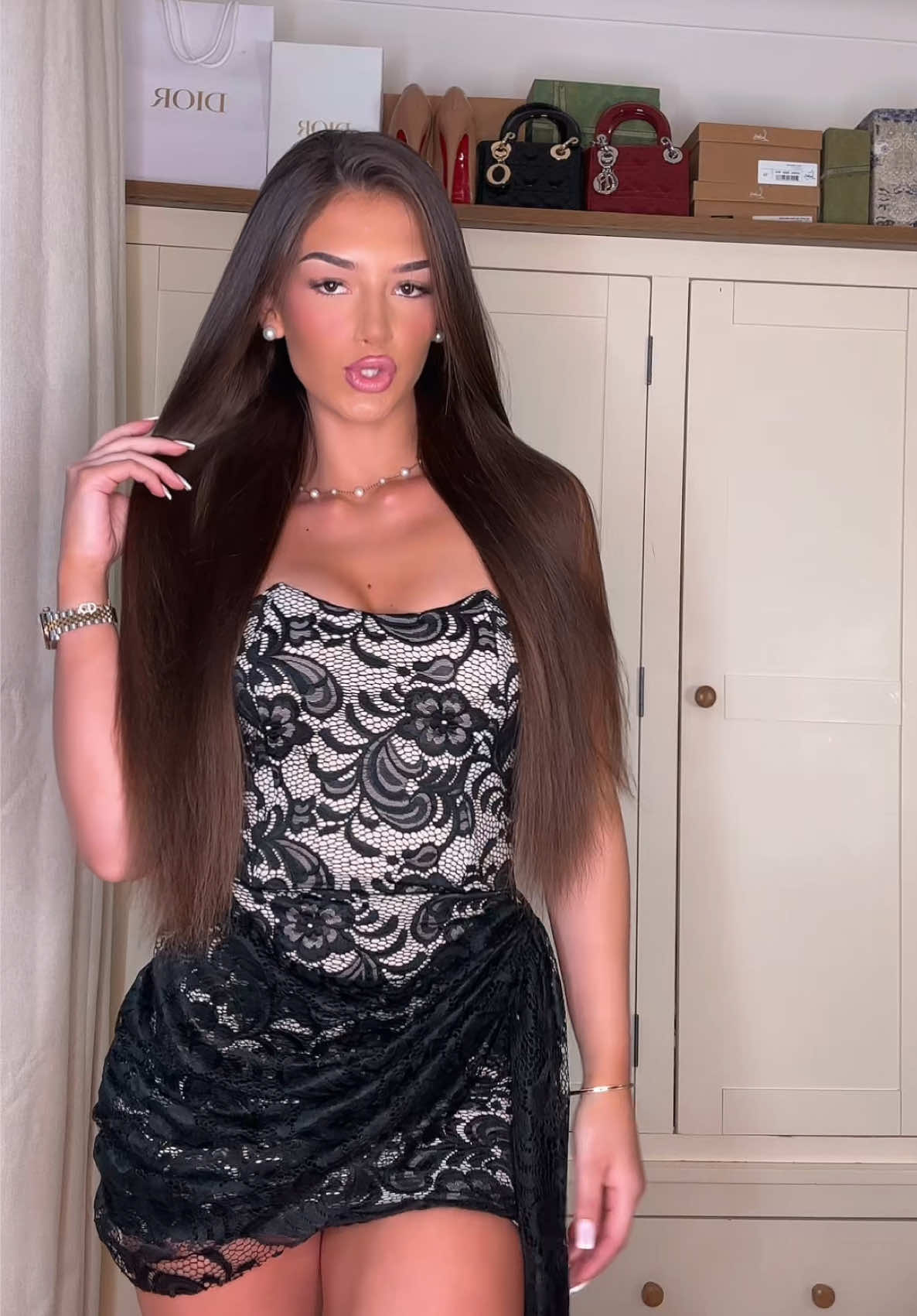 TikTok post by @liciav1 for Rebellious Fashion. Caption reads: This dress😍obsessed @Rebellious Fashion .