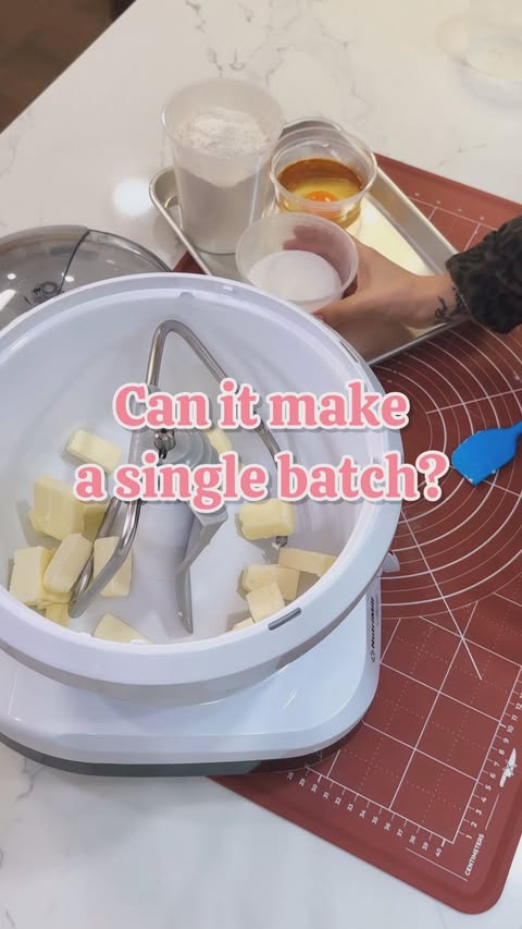 Instagram post by @mikandcookiesco for NutriMill. Caption reads: Whenever I make cookies with my NutriMill Artiste....