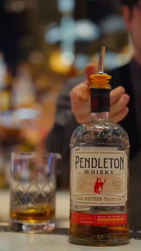Instagram post by @officialstatlerwright for Pendleton Whisky. Caption reads: A successful week in Vegas calls for....