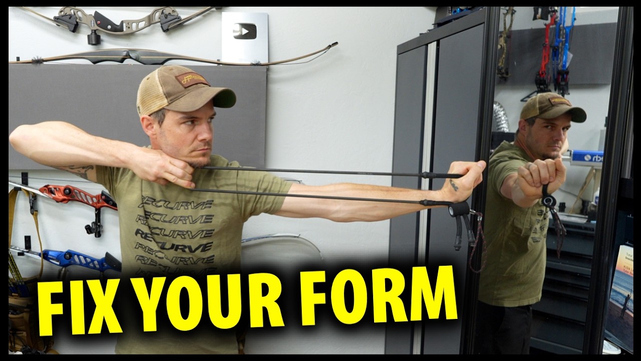 YouTube post by @JakeKaminskiArchery for Leroy’s Blend. Caption reads: The Fastest Way to Improve Your Archery Form.