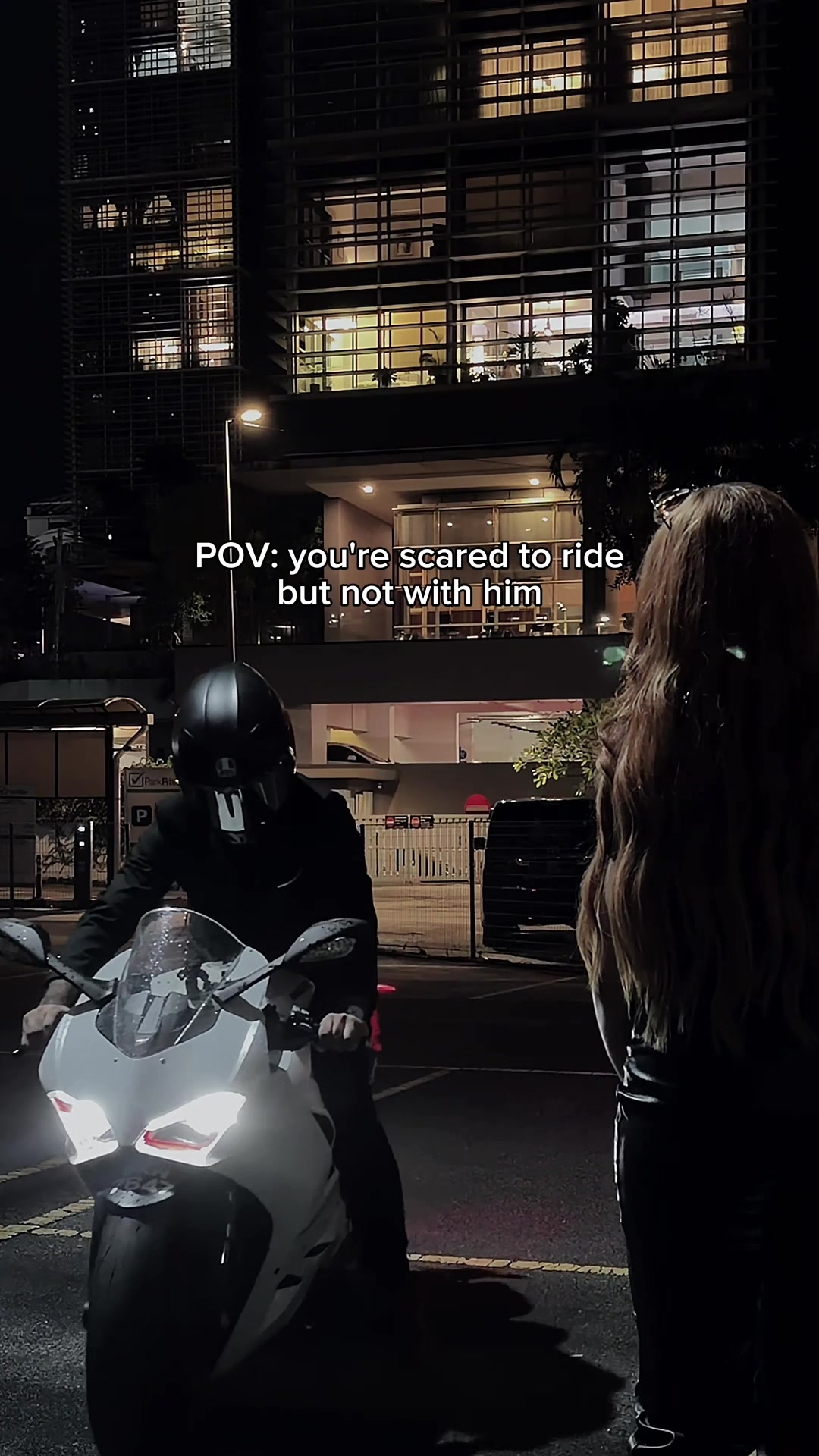 TikTok post by @aemilst for Wattpad. Caption reads: [...] trust the man riding it. | sponsored by....