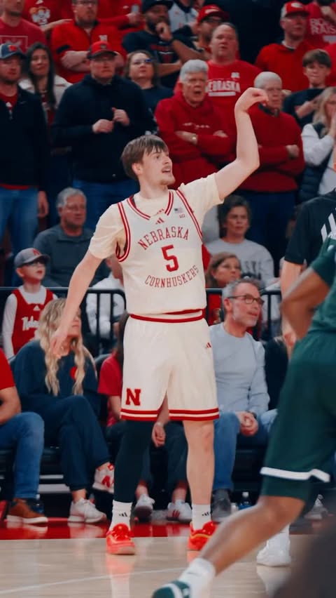 Instagram post by @bigtennetwork for Ram Trucks. Caption reads: [...] win over No. 9 Michigan State 🙌 📍 RAM....