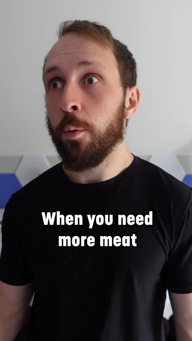 Instagram post by @benchwarmerbran for Chomps. Caption reads: Sometimes, you just need more meat. @chomps....