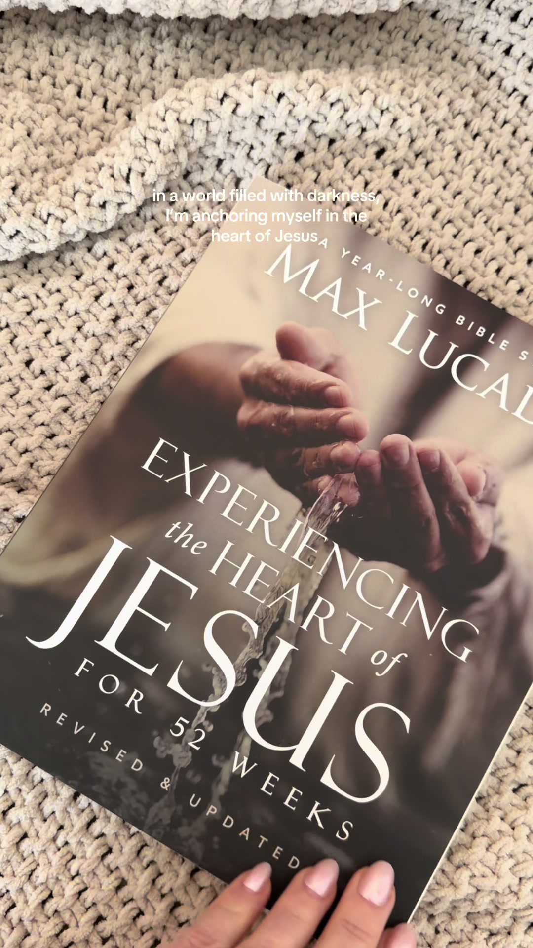 TikTok post by @heatheratl for Book & Mortar. Caption reads: [...] own lives. Max Lucado never misses ✝️@Book &....