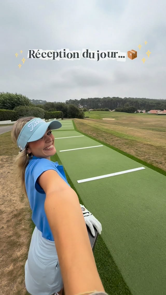 Instagram post by @mathildeostrowski for Titleist. Caption reads: Titleist Unboxing… 🤤🤤

#golfgirl #golflife....