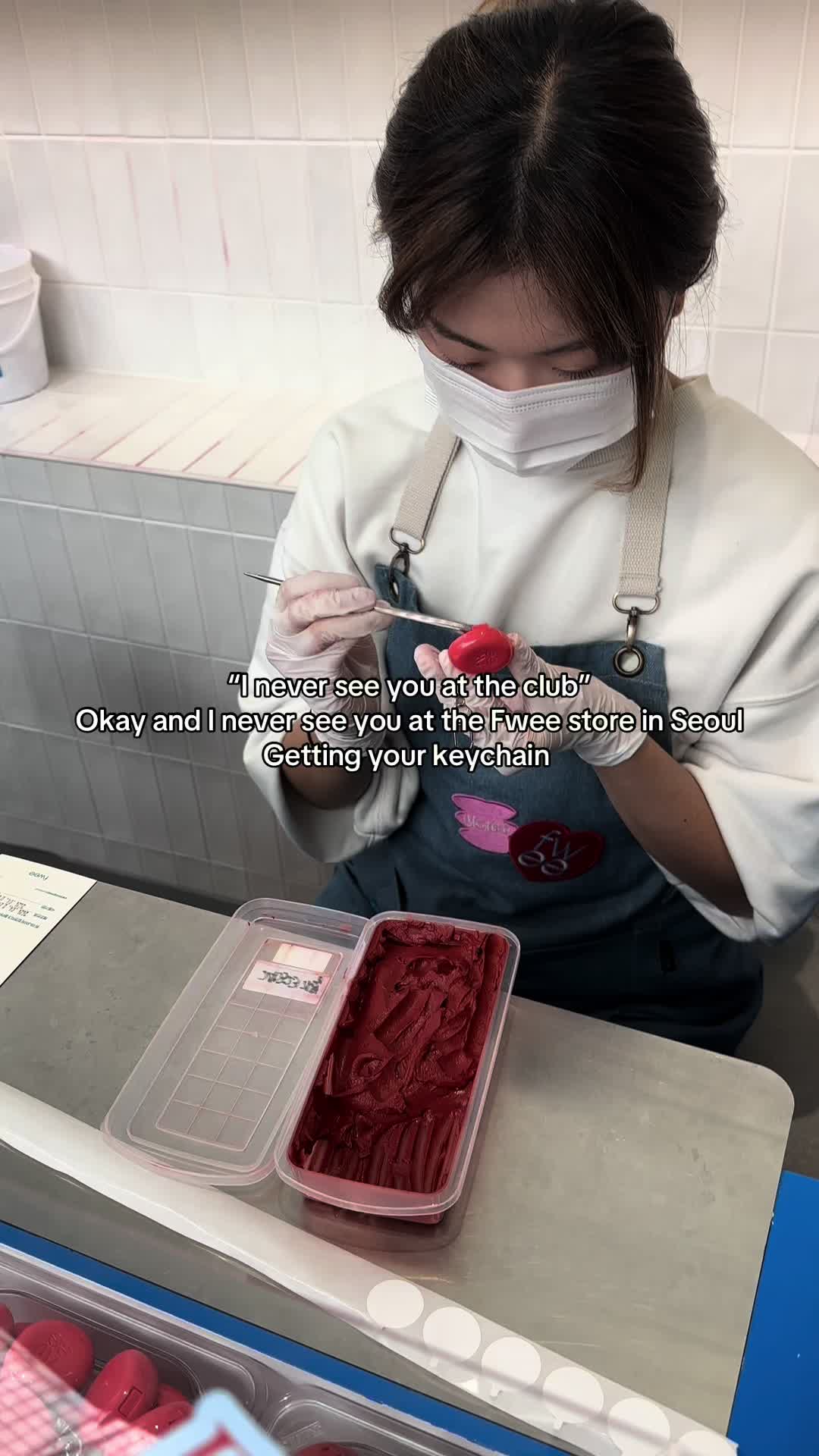 TikTok post by @eugegrasso for Fwee Makeup. Caption reads: Fwee >>>> Went all the way to Korea to get mine....