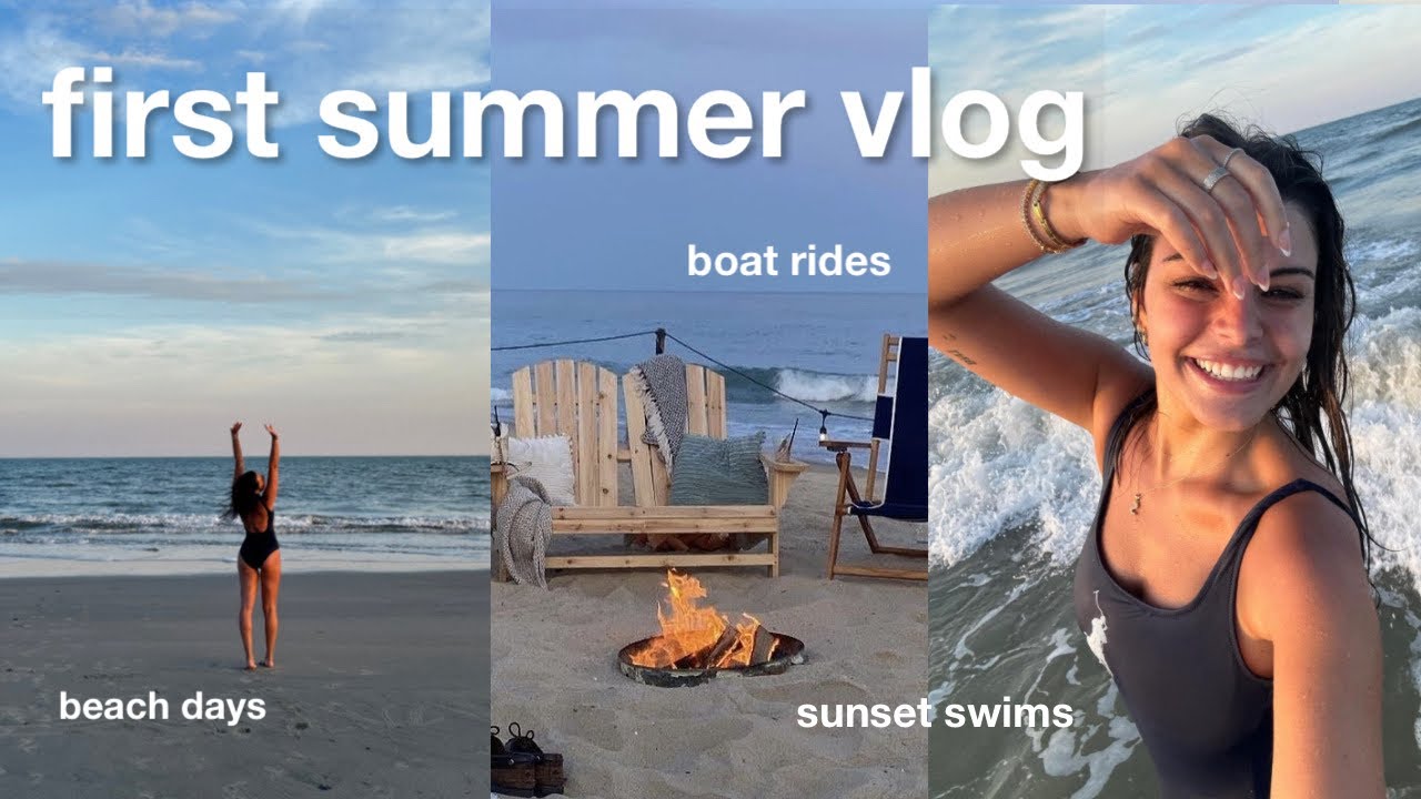 YouTube post by @StephBohrer for thredUP. Caption reads: spend the week with me (pretending it's summer) +....