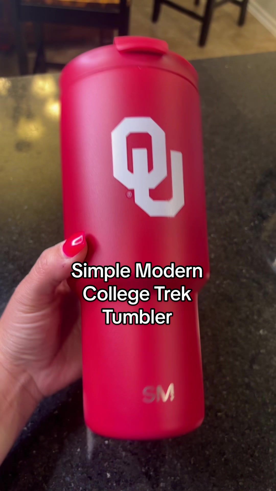 TikTok post by @cookinwithkristin for Simple Modern. Caption reads: #simplemodern #trektumbler [...].