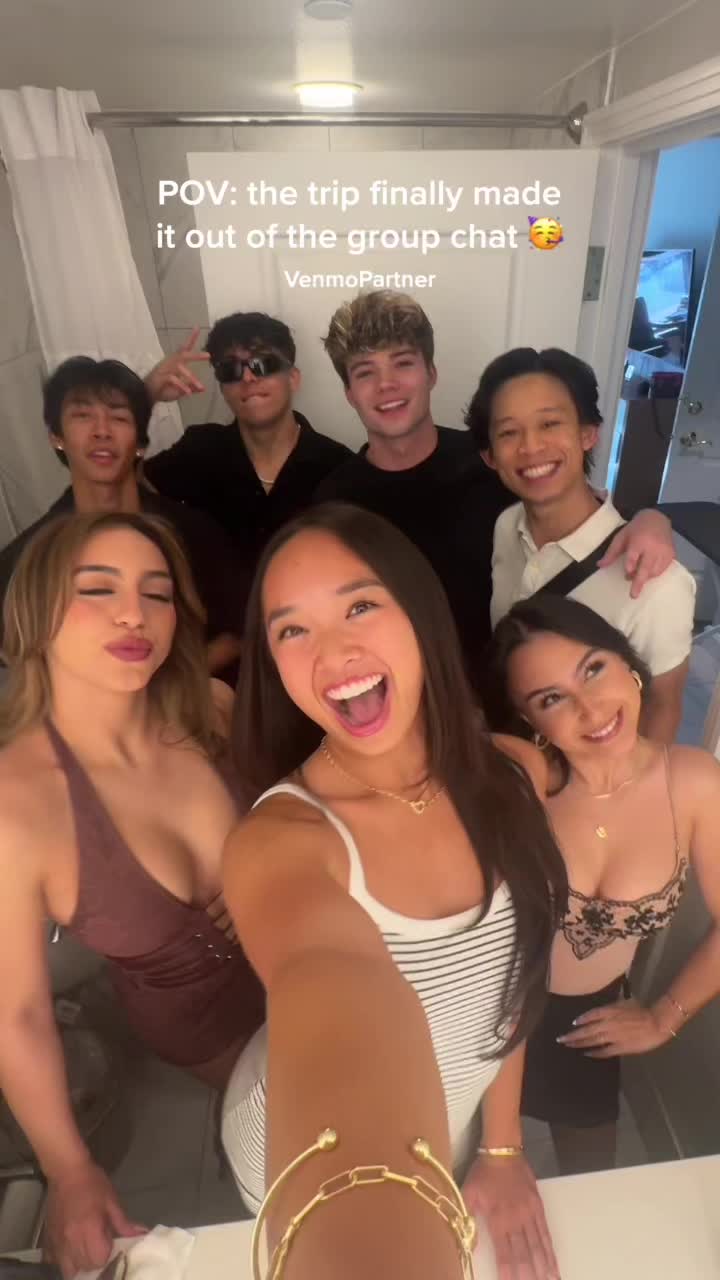 TikTok post by @nicolelaeno for Venmo. Caption reads: POV: the trip that finally made it out of the....