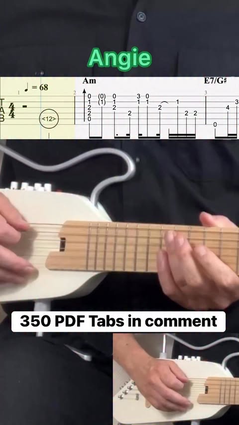 Instagram post by @1jour1riff for DonnerMusic. Caption reads: Angie

🎸I use @donnermusic_official Hush I Pro....