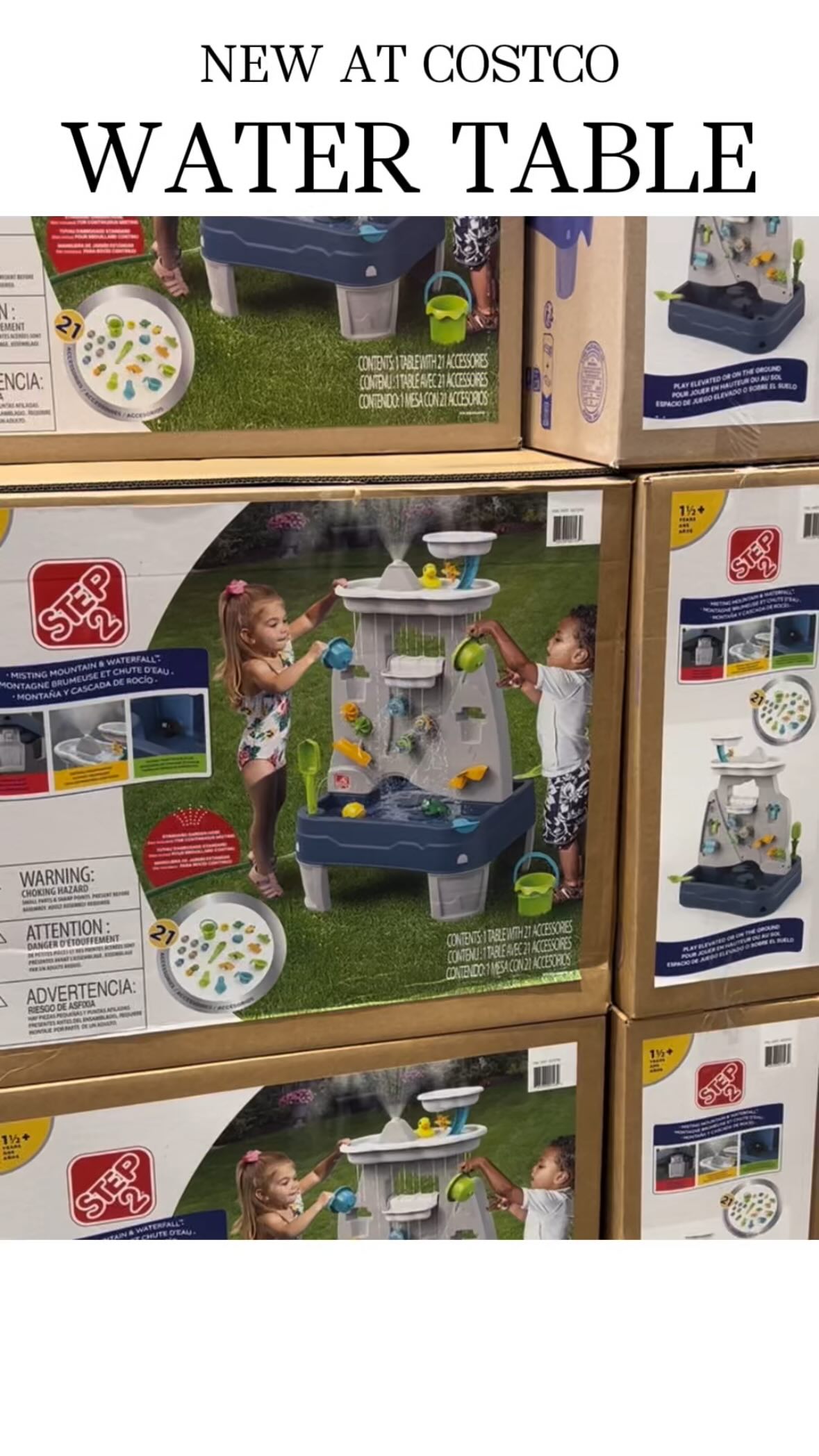 Instagram post by @costcobffs for Step2. Caption reads: Check out this new water table available now....