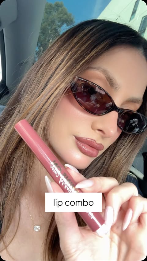 Instagram post by @olgasafari for L.A. Girl Cosmetics. Caption reads: [...] I’ve lip filler, but it’s just my....
