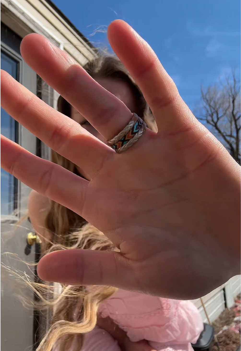 TikTok post by @cowgirlinspurs for Groove Life. Caption reads: @Groove Life never misses, and the stackable rings....