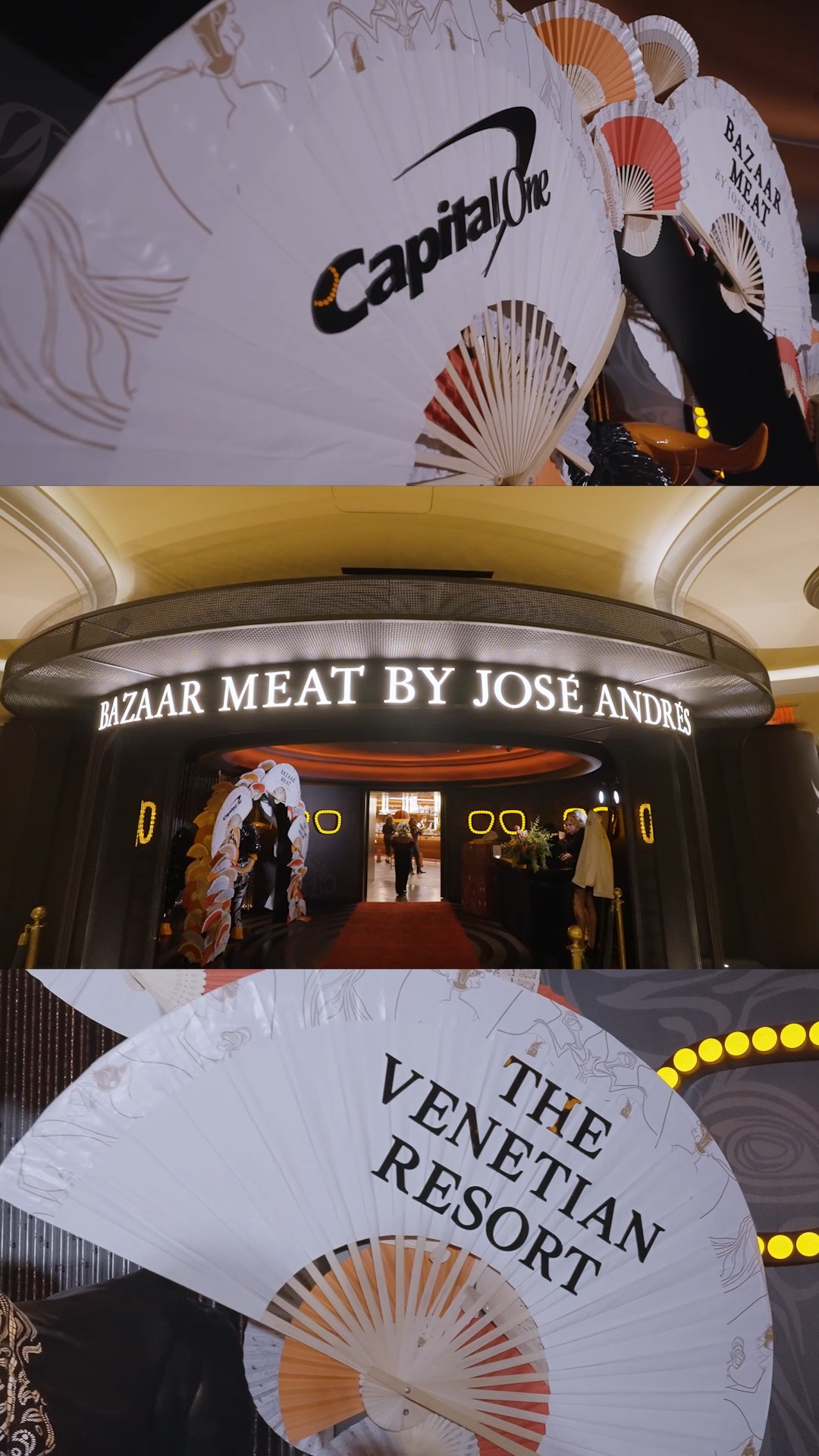 Instagram post by @bazaarbyjose for The Venetian Las Vegas. Caption reads: We came. We carved. We conquered. 🔥 The grand....