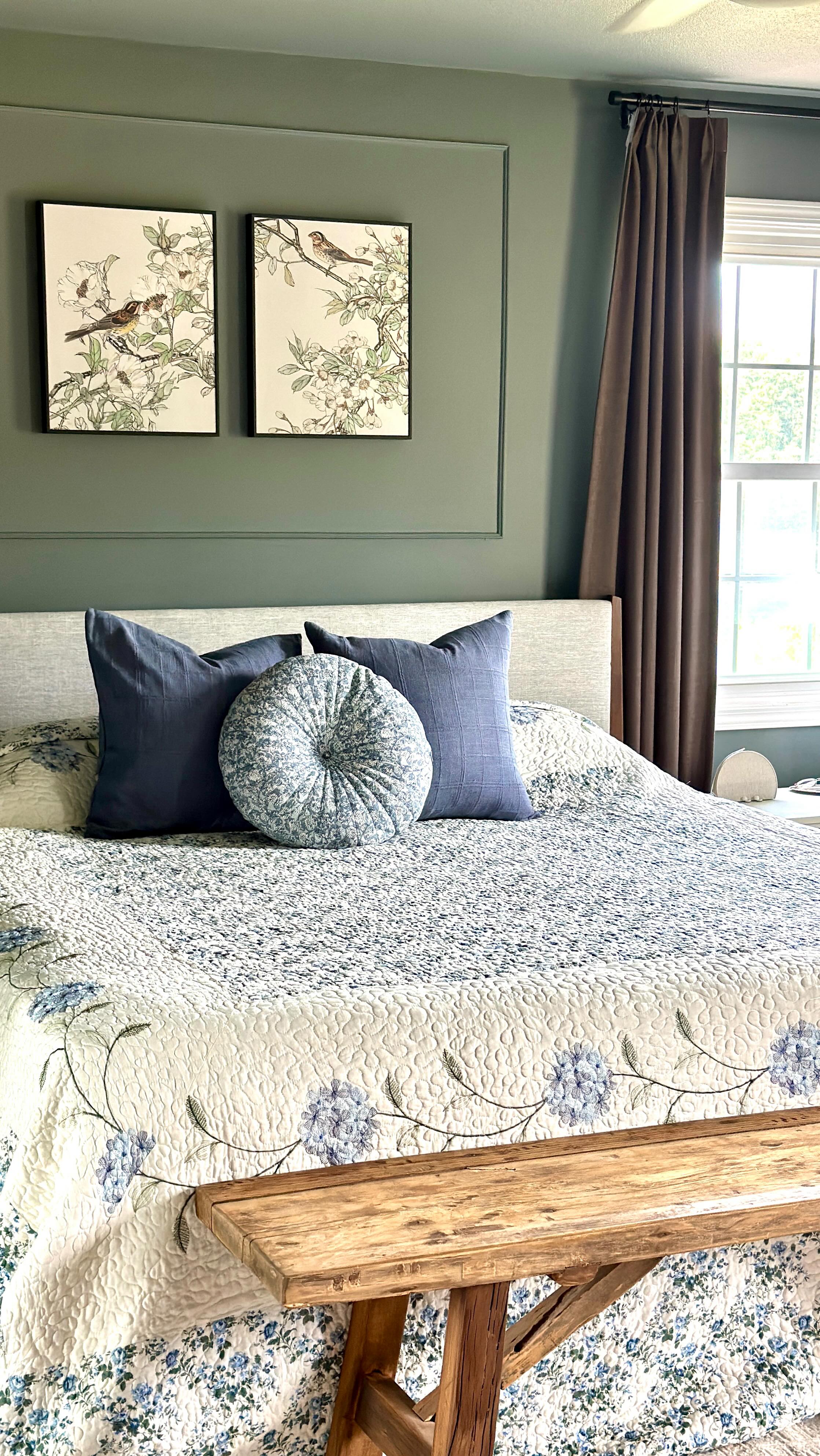 Instagram post by @graceinmyspace for Overstock. Caption reads: You don’t need to makeover an entire room to....