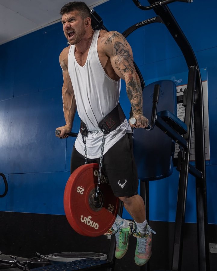 Instagram post by @tomocoleman for RDX Sports. Caption reads: [...] click the link in bio 
📲....