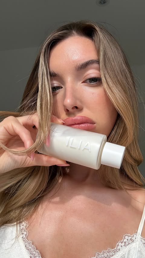 Instagram post by @camilleportugais for Benefit Cosmetics. Caption reads: the viral skin prep was not lying ✨ if you want....