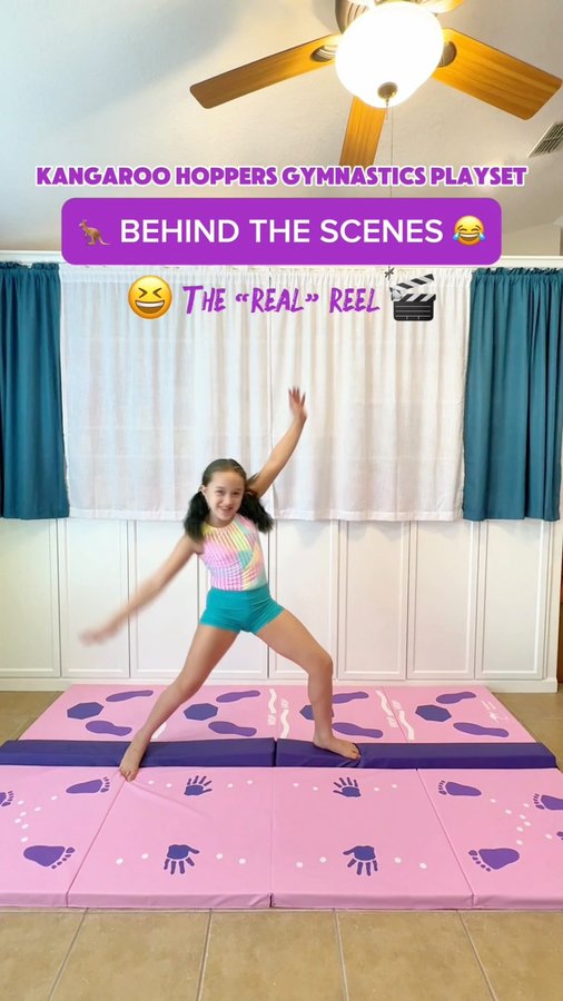 Instagram post by @sachi_srirachi for Kangaroo Hoppers. Caption reads: 😆 Watch’til the end 👀

Having a blast 𝙖𝙣𝙙....