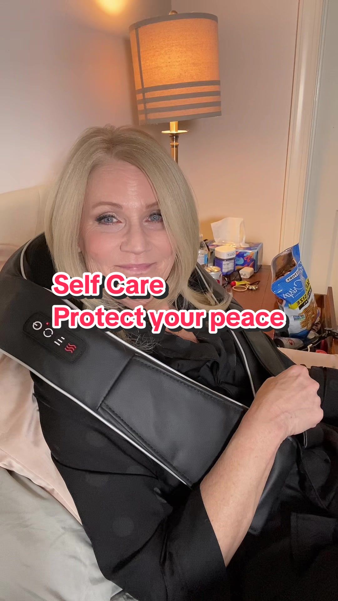 TikTok post by @kelliecreates for Nekteck. Caption reads: [...] Protect your peace, ladies. @JKcouponUS....