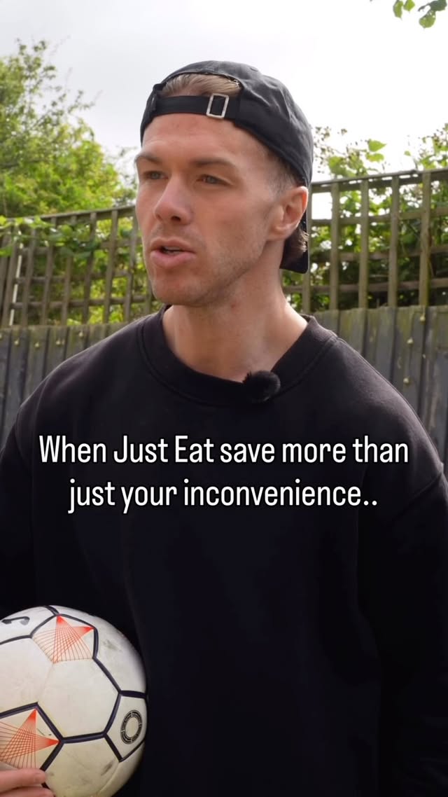 Instagram post by @joeyymac for Just Eat. Caption reads: #ad Did somebody say @justeatuk saved your Summer....