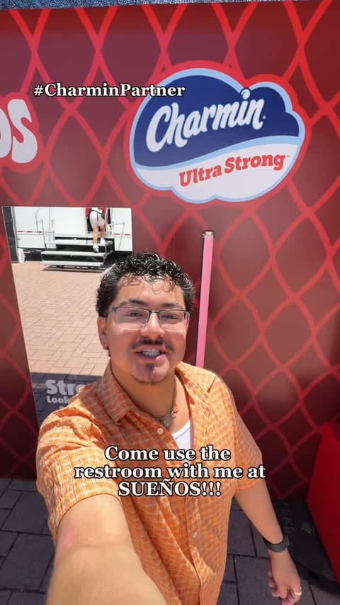 Instagram post by @brendyperezzy for Charmin. Caption reads: #CharminPartner Who would’ve guessed that [...].