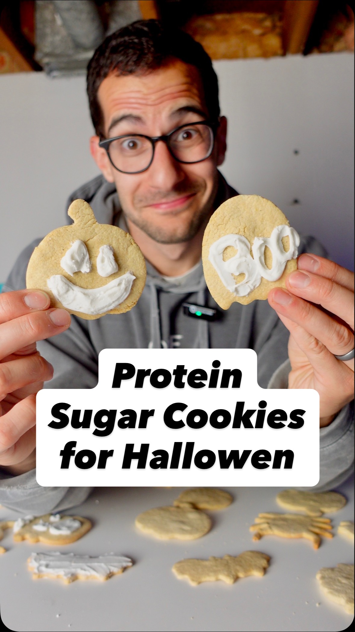 Instagram post by @cheatdaydesign for PEScience. Caption reads: These protein sugar cookies are picky eater....