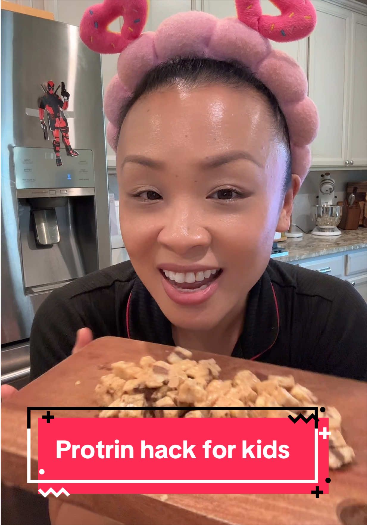 TikTok post by @cat.1y.harvey for David Protein. Caption reads: [...] taking advantage of this hack! @David....