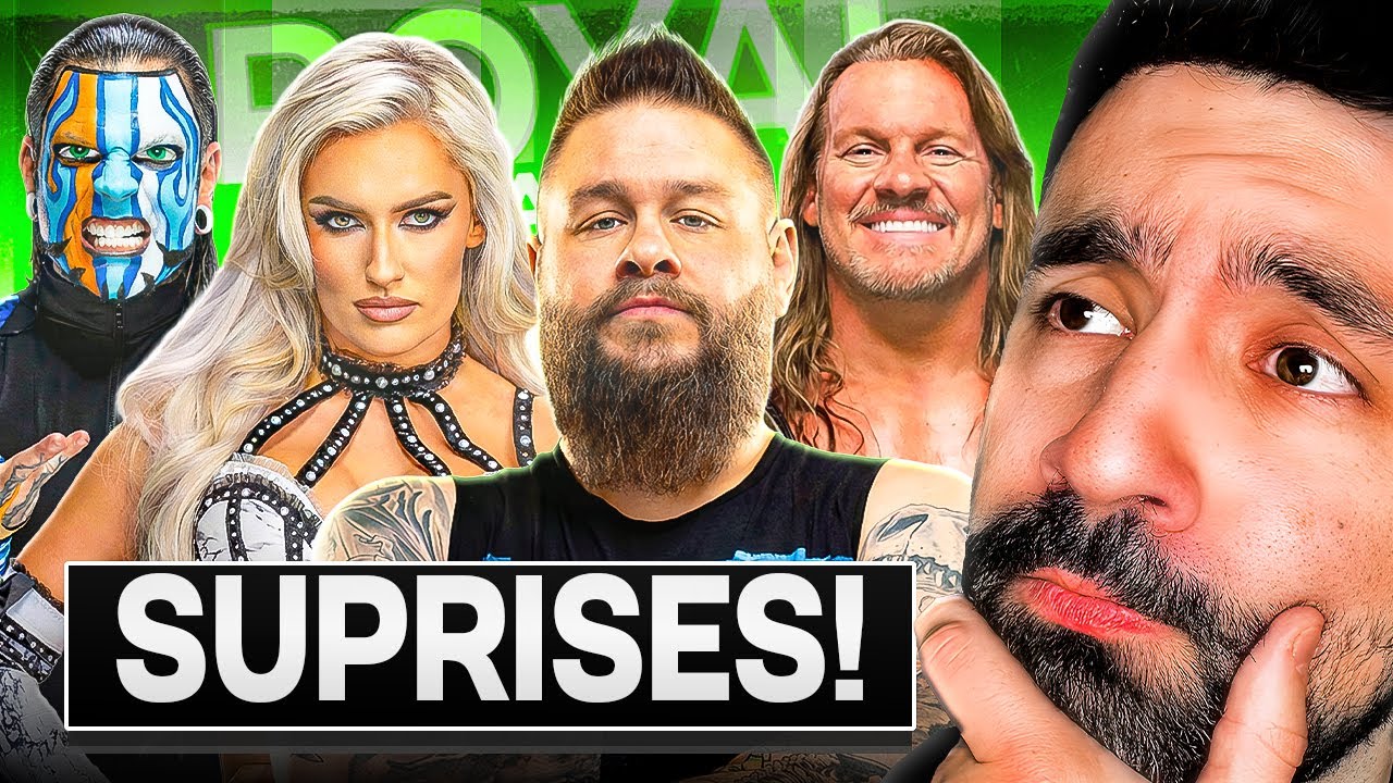 YouTube post by @MrSantiZap for BetterHelp. Caption reads: 2026 ROYAL RUMBLE SURPRISE ENTRANTS.