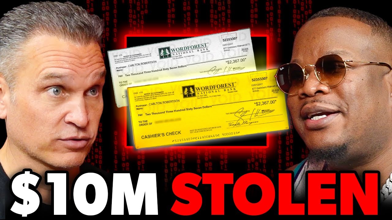 YouTube post by @InsideTrueCrime for GhostBed. Caption reads: Check Scammer Finds Unlimited Money Glitch!.