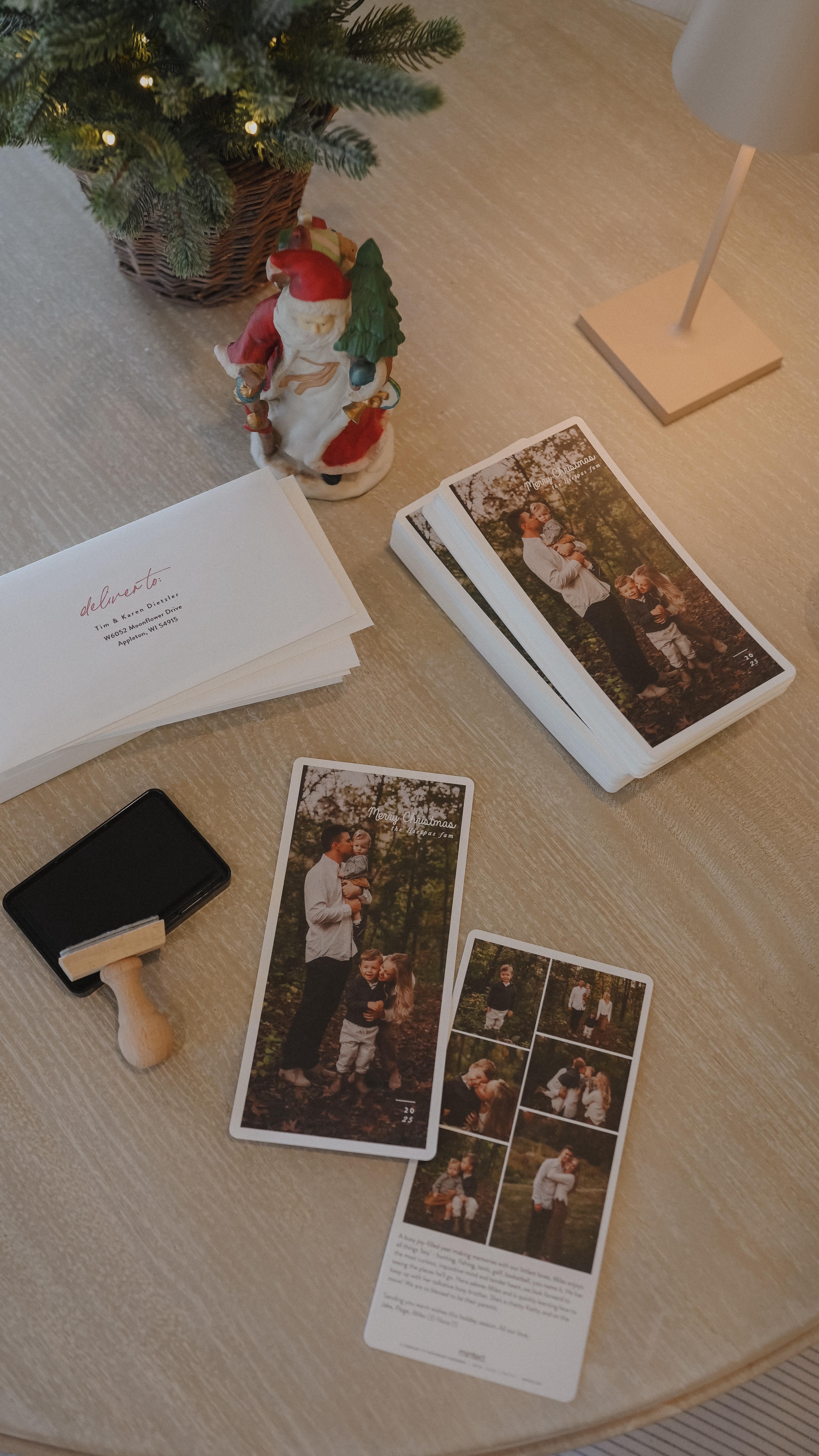 Instagram post by @design_paige for Minted. Caption reads: [...] a link and 20% off discount code with....