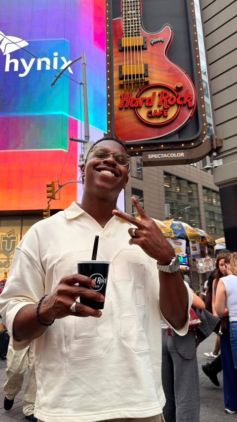 Instagram post by @_samobaseki for Hard Rock. Caption reads: [...] to London during the tournament, and....