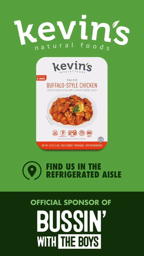 Instagram post by @_willcompton for Kevins Natural Foods. Caption reads: Game day food so clean, quick, and delicious you....