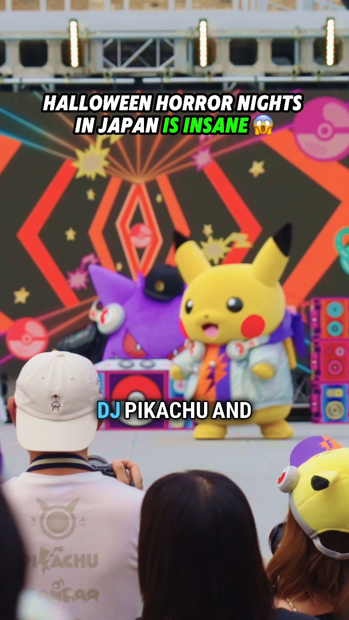 Instagram post by @japanoninsta for KLOOK. Caption reads: Halloween Horror Nights at Universal Studios Japan....