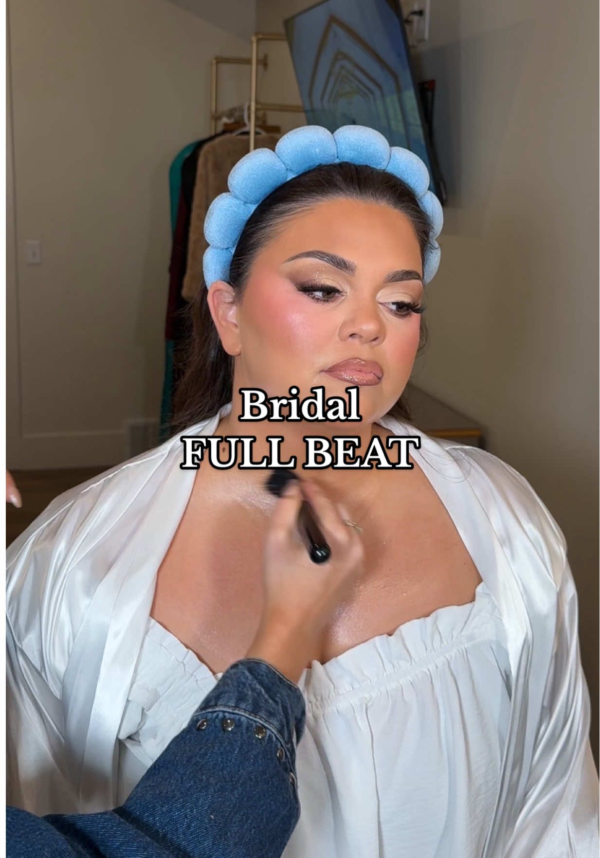 TikTok post by @mckennagoddard for Too Faced. Caption reads: I love a good bridal beat ✨💅🏼  PRODUCTS ↓↓↓....