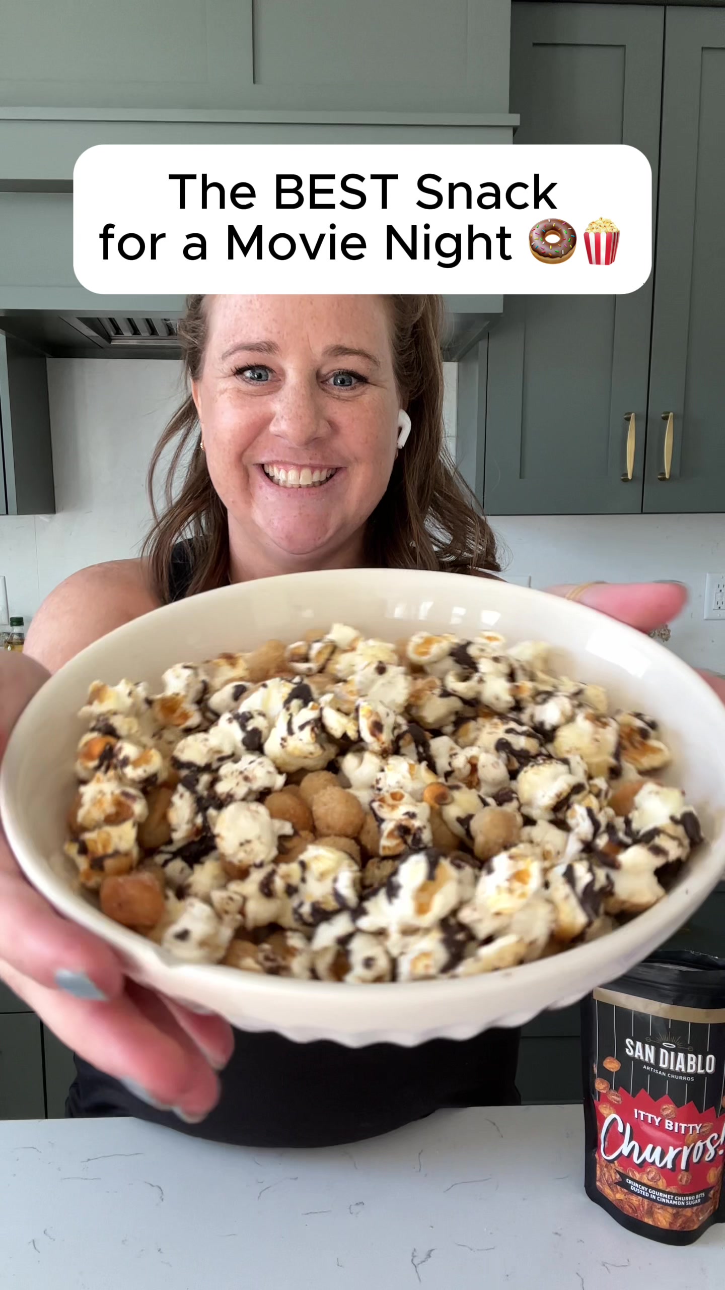 TikTok post by @lindydenny for San Diablo Churros. Caption reads: [...] Devilishly Good 😈 All you need:....