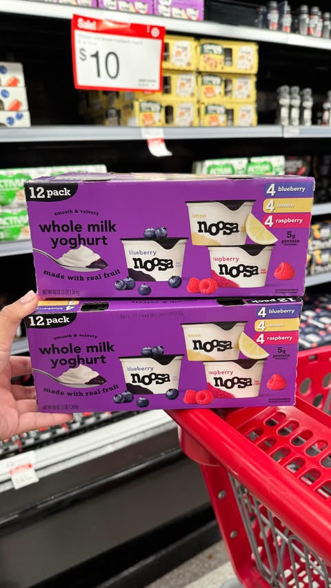 Instagram post by @targetiseverything for noosa yoghurt. Caption reads: #ad Your sign to grab your new favorite snack!....