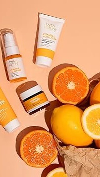 Instagram post by @alinahonchuk_2 for bynatureskincare. Caption reads: [...] and brightening they are. 🍊....
