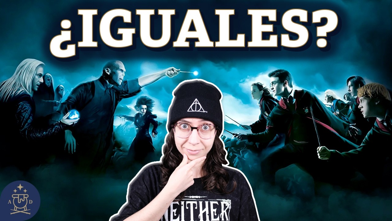 YouTube post by @ElAquelarreDeDany for Storytel. Caption reads: Death Eaters and Dumbledore's Army ✨ More Similar....