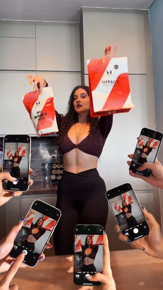 Instagram post by @andrea.kyriacou for Myprotein ME. Caption reads: [...] and low in sugar) 🤌🏼

Protein from....